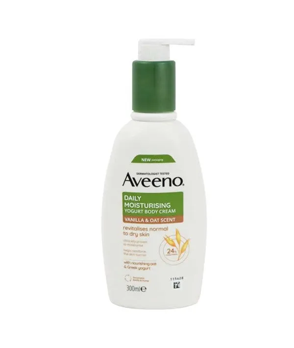 Aveeno  Daily Moisturizing Yogurt Body Cream With Vanilla And Oat Scent