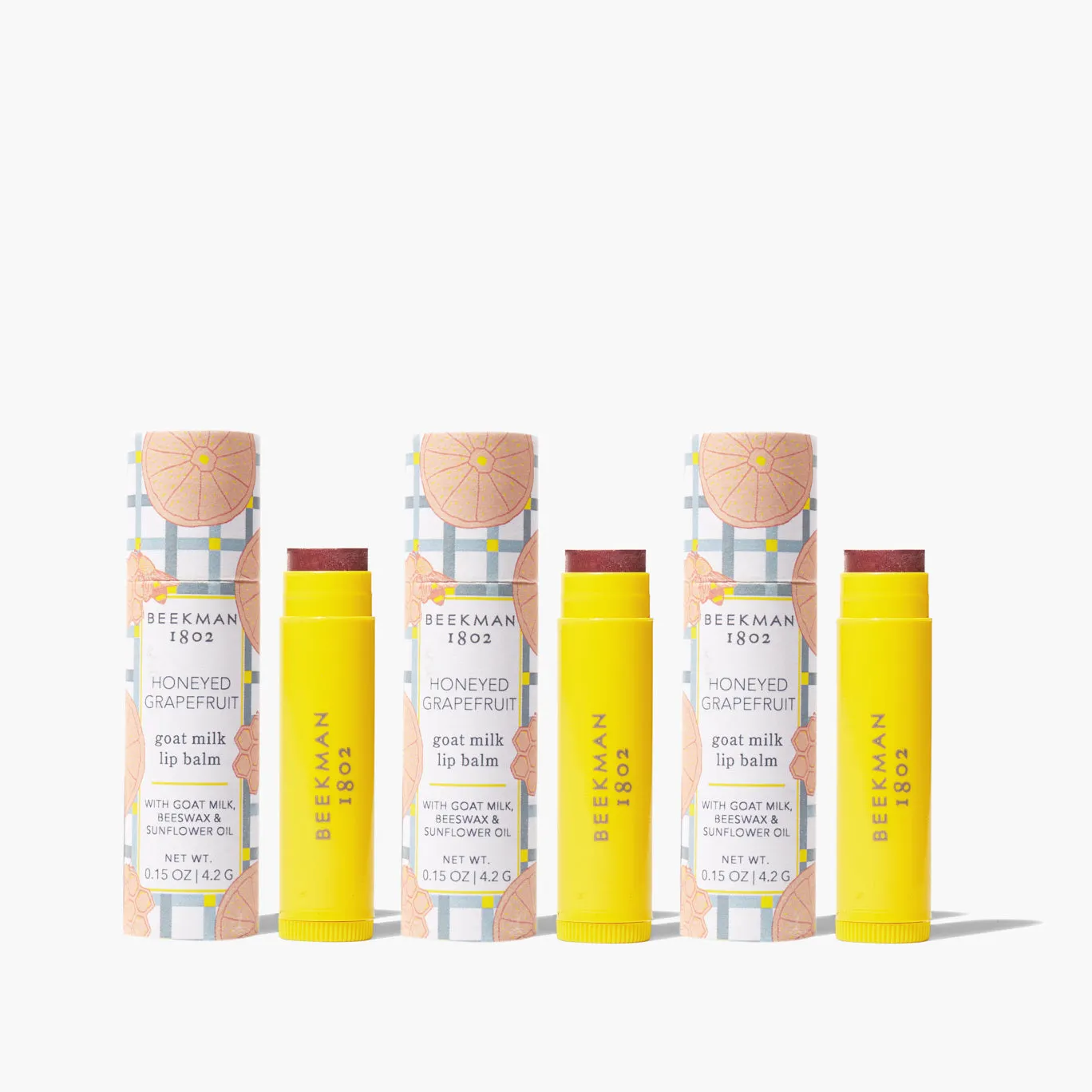 Honeyed Grapefruit 3-Pack Of Sheer Tinted Lip Balms