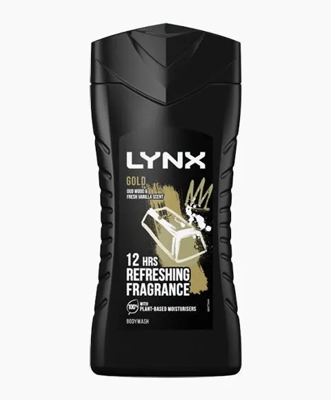 Lynx Gold Oud Wood And Fresh Vanilla Scent 12Hrs Body Wash