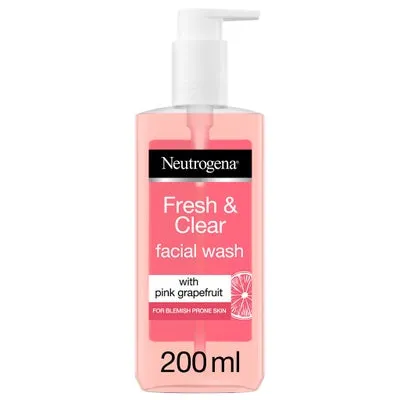 Neutrogena Fresh And Clear Facial Wash With Pink Grapefruit 200ml