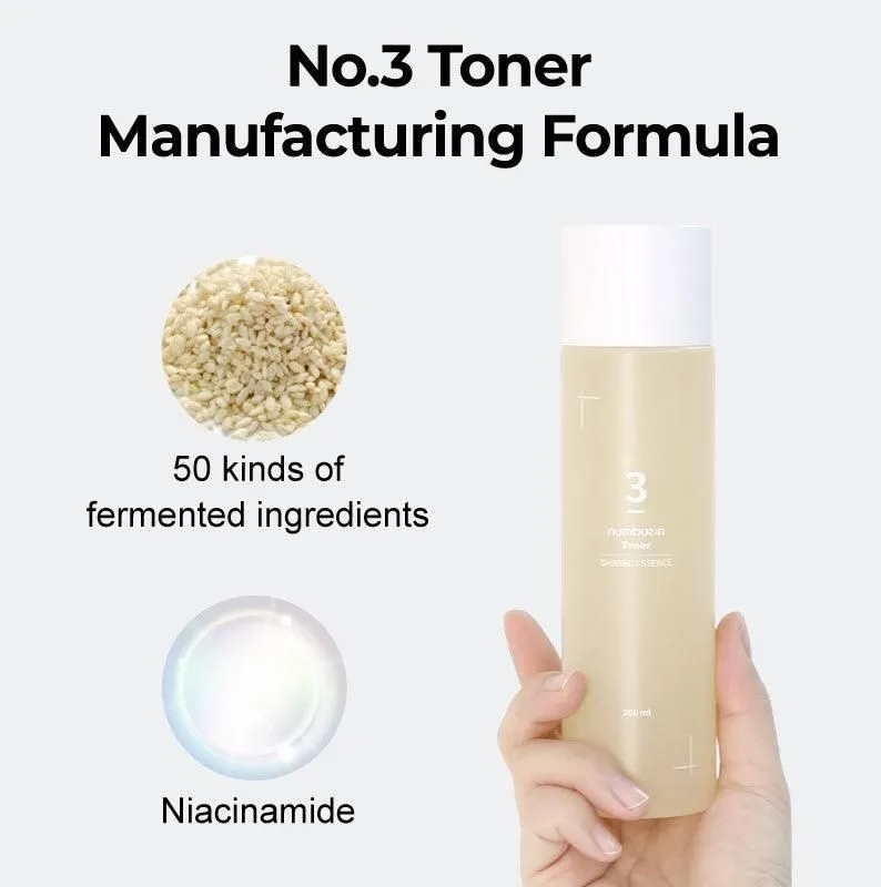 numbuzin No.3 Super Glowing Essence Toner 200ml No.3 Super Glowing Essence Toner 200ml