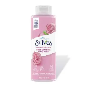 ST.IVES REFRESHING BODY WASH ROSE WATER AND ALOE VERA 473 ML