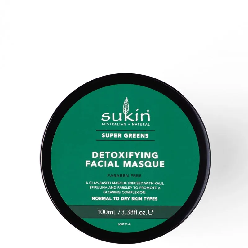 Sukin Super Greens Detoxifying Facial Masque 100ml